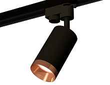 Комплект трекового однофазного светильника XT6323065 SBK/PPG черный песок/золото розовое полированное MR16 GU5.3 (A2521, C6323, N6135) - цена и фото