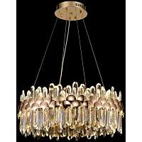 Подвесная люстра LED с пультом Wertmark WE104.02.303 DEBORA 100 Вт LED 3500K/6500K золото - цена и фото