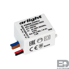 Arlight Блок питания ARJ-KE04350-MINI (1.4W, 350mA) (030182) - цена и фото