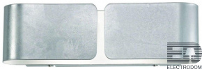 Настенный светильник Ideal Lux Clip AP2 Small Argento 088273 - цена и фото