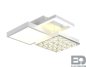 Потолочный светодиодный светильник с пультом FA147 WH белый 96W 450*450*150 (ПДУ РАДИО 2.4) - цена и фото