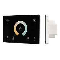 Панель Sens SMART-P81-MIX Black (230V, 4 зоны, 2.4G) Arlight 028401 - цена и фото