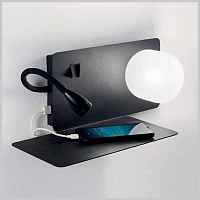 Бра Ideal Lux Book-1 Ap Nero 174808 - цена и фото Бра Ideal Lux Book-1 Ap Nero 174808 - цена и фото