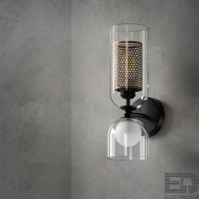 Оригинальный настенный светильник с двумя разнонаправленными двойными плафонами CATCH WALL ELITE ImperiumLoft - цена и фото