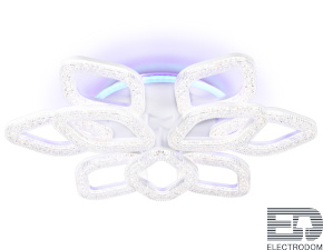 Потолочный светодиодный светильник с RGB подсветкой и пультом<br /FA3929/6+3 WH белый 180W (ПДУ РАДИО 2.4G) - цена и фото