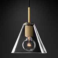 Подвесной светильник RH Utilitaire Funnel Pendant Brass Loft Concept 40.2336