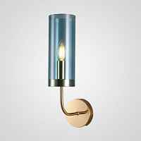 Настенный светильник Agne Blue Glass Tube wall light ImperiumLoft - цена и фото