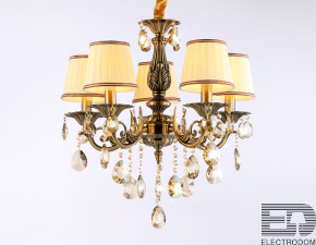 Подвесная люстра с абажурами и хрусталем TR4577 Traditional Ambrella light - цена и фото