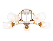 TR303323/5 WH/GD/CL/FR белый/золото/прозрачный/белый матовый E27*5 max 60W D620*200 - цена и фото