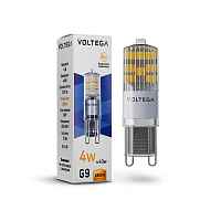 Лампа светодиодная Voltega G9 4W 2800К прозрачная VG9-K2G9warm4W 7124 - цена и фото