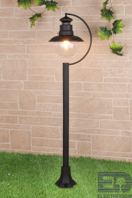 Уличный светильник на столбе Elektrostandart GL 3002F черный - цена и фото