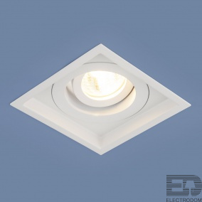 Встраиваемый светильник Elektrostandart 1071/1 MR16 WH белый - цена и фото