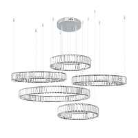 Подвесная светодиодная люстра Loft IT Crystal ring 10135/5 Chrome - цена и фото
