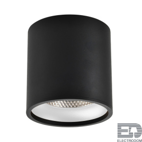 ST165.442.12 Светильник потолочный Черный LED 1*12W 4000K 840Lm Ra>90 36° IP44 D80xH85 85-265V - цена и фото