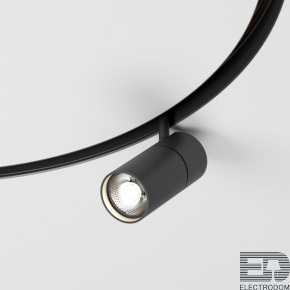 Slim Magnetic Трековый светильник для радиусного шинопровода 12W 4200K Comfi чёрный Ø 800мм Elektrostandard 85188/01 - цена и фото