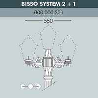 Консоль для паркового фонаря FUMAGALLI BISSO SYS 2L+1 000.000.S21.A0 - цена и фото