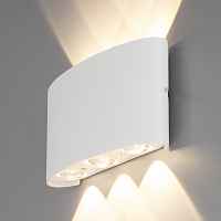 Уличный настенный светодиодный светильник Elektrostandart 1551 TECHNO LED белый - цена и фото