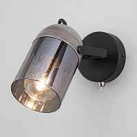 Настенный светильник с поворотным плафоном Eurosvet Mars 20122/1 черный/тертый серый - цена и фото