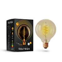 Лампа светодиодная диммируемая Voltega E27 4W 2000К прозрачная VG10-G95GE27warm4W-FB 7076 - цена и фото