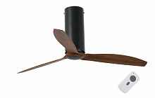 Потолочный вентилятор Faro Barcelona Tube Fan Matt Black Wood 32037FAR - цена и фото