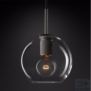 Подвесной светильник RH Utilitaire Globe Pendant Black ImperiumLoft - цена и фото