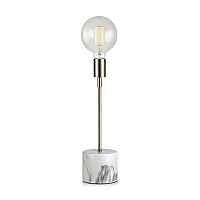 Настольная лампа Marble Top Brass Tall Loft Concept 43.297