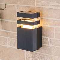 Уличный настенный светильник Elektrostandart 1450 TECHNO черный - цена и фото