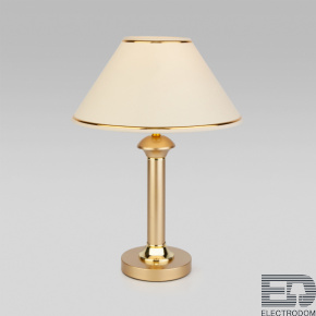 Настольная лампа с абажуром Eurosvet Lorenzo 60019/1 перламутровое золото - цена и фото