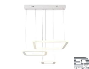 Подвесной светодиодный светильник с пультом FA4329/3 WH белый 154W 650*460*590 (ПДУ РАДИО 2.4G) - цена и фото