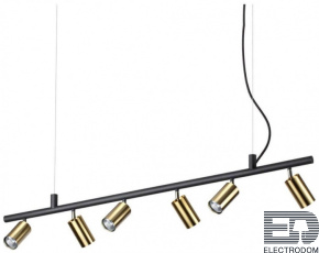 Подвесная люстра Ideal Lux Dynamite SP6 Ottone Satinato 244648 - цена и фото