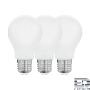 Набор светодиодных ламп филаментная Eglo E27 7W 2700K матовая 12809 - цена и фото