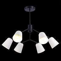 EVOLUCE SLE155942-06 Люстра потолочная Черный/Белый E14 6*40W - цена и фото