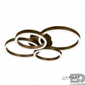 Потолочная люстра iLedex Ring-New 6815-300/400-X-T 3000-6000K Кофейный - цена и фото
