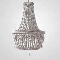 Люстра RH Anselme White Wood Large Chandelier ImperiumLoft - цена и фото