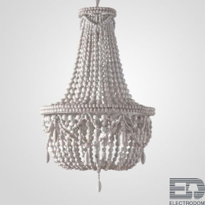 Люстра RH Anselme White Wood Large Chandelier ImperiumLoft - цена и фото