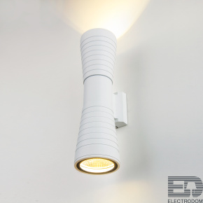 Уличный настенный светодиодный светильник Elektrostandart 1502 TECHNO LED белый - цена и фото