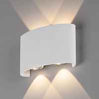 Уличный настенный светодиодный светильник Elektrostandart 1555 TECHNO LED белый - цена и фото