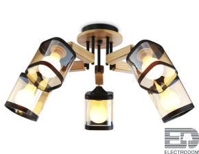 Потолочная люстра TR9529/5 BK/GD/TI Ambrella light - цена и фото