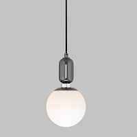 Подвесной светильник со стеклянным плафоном Eurosvet Bubble 50151/1 черный жемчуг - цена и фото