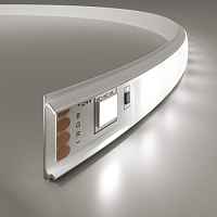 Гибкий алюминиевый профиль белый/белый для светодиодной ленты LL-2-ALP012 - цена и фото