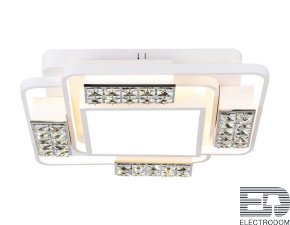 Потолочный светодиодный светильник с пультом FA144 WH белый 96W 500*500*110 (ПДУ РАДИО 2.4) - цена и фото