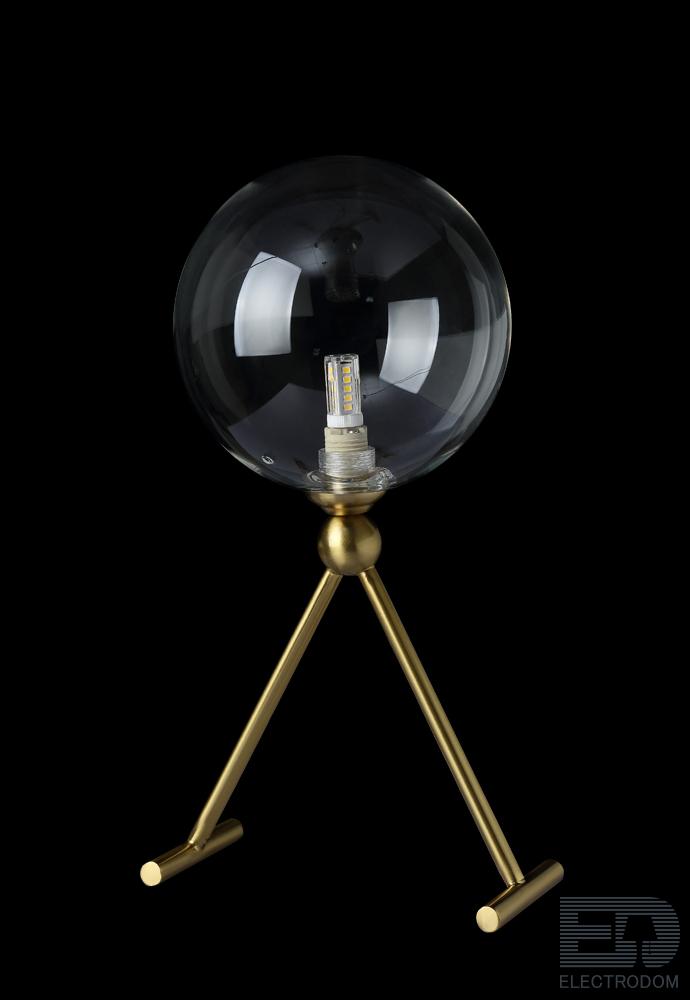 Настольная лампа Crystal Lux ANDRES LG1 BRONZE/TRANSPARENTE - цена и фото 3