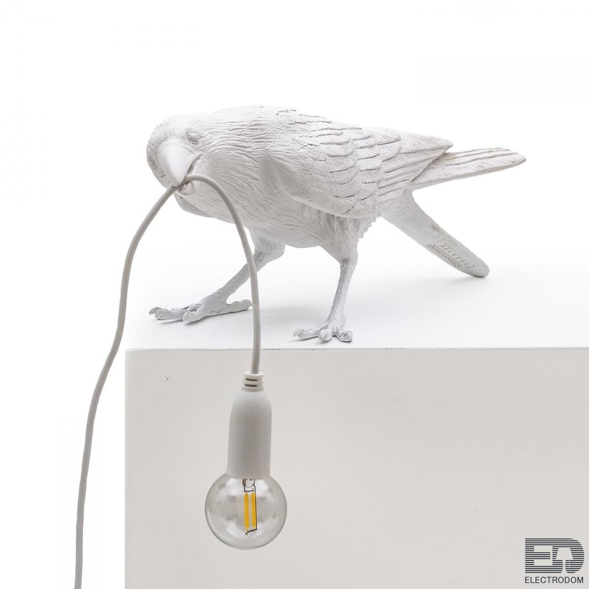 Настольная лампа Seletti Bird Lamp White Playing designed by Marcantonio Raimondi Malerba Loft Concept 43.14733 - цена и фото
