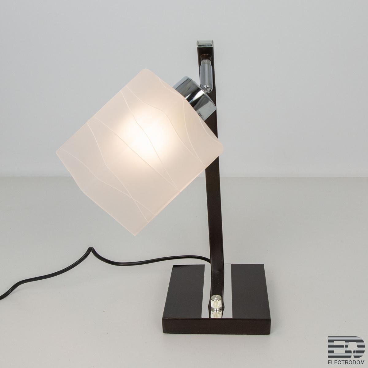 Настольный светильник Citilux Оскар CL127811 Хром + Венге - цена и фото 5