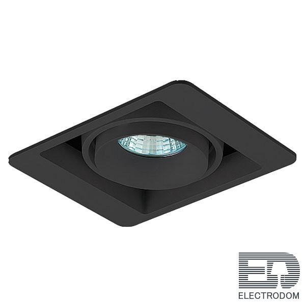 Встраиваемый светильник Donolux DL18615 DL18615/01WW-SQ Shiny black/Black - цена и фото