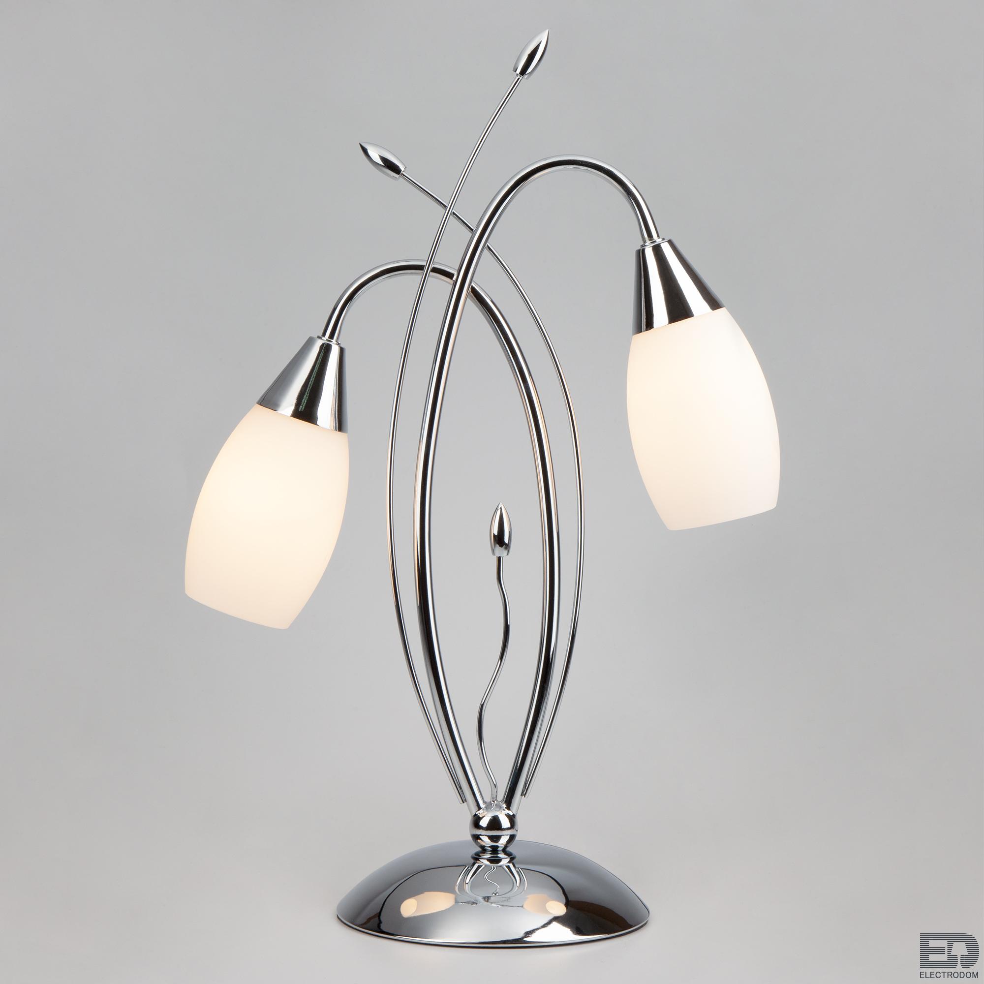 Декоративная настольная лампа Eurosvet Ginevra 22080/2T хром (00000058618) - цена и фото