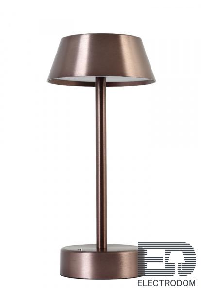 Аккумуляторная настольная лампа Crystal Lux SANTA LG1 COFFEE - цена и фото