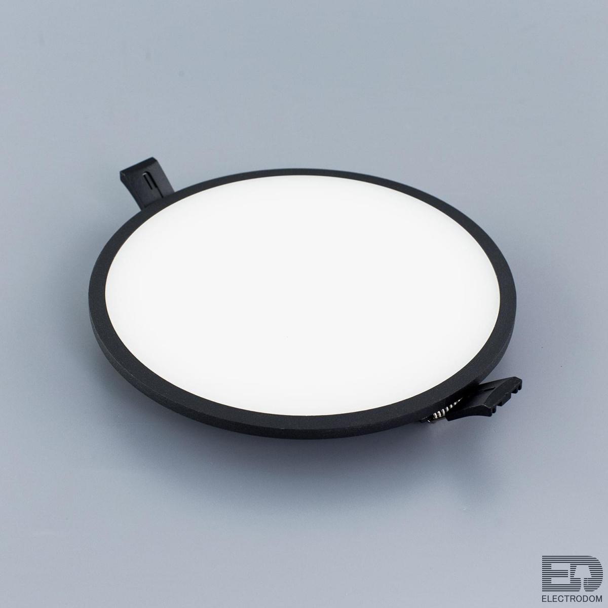 Встраиваемый светильник светодиодный с диммером Citilux Омега CLD50R222 Черный - цена и фото 5