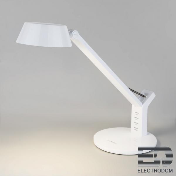 Светодиодная настольная лампа с сенсорным управлением Eurosvet Slink 80426/1 белый - цена и фото 1