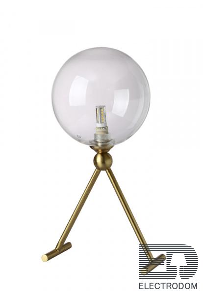 Настольная лампа Crystal Lux ANDRES LG1 BRONZE/TRANSPARENTE - цена и фото 1